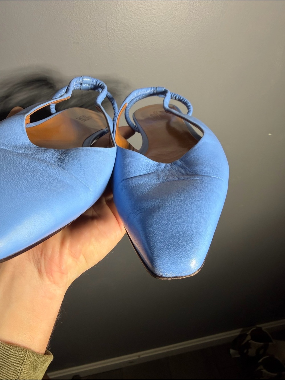 Rosetta Getty Square Toe Sling Back Flats Size EU 39 - Picture 4 of 8